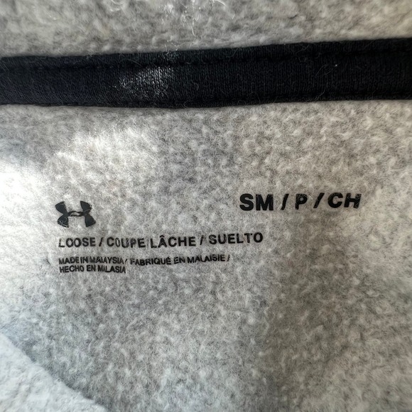 Under Armour Men's Pullover Hooded Sweater Long Sleeve Gray Size Small - Picture 3 of 4